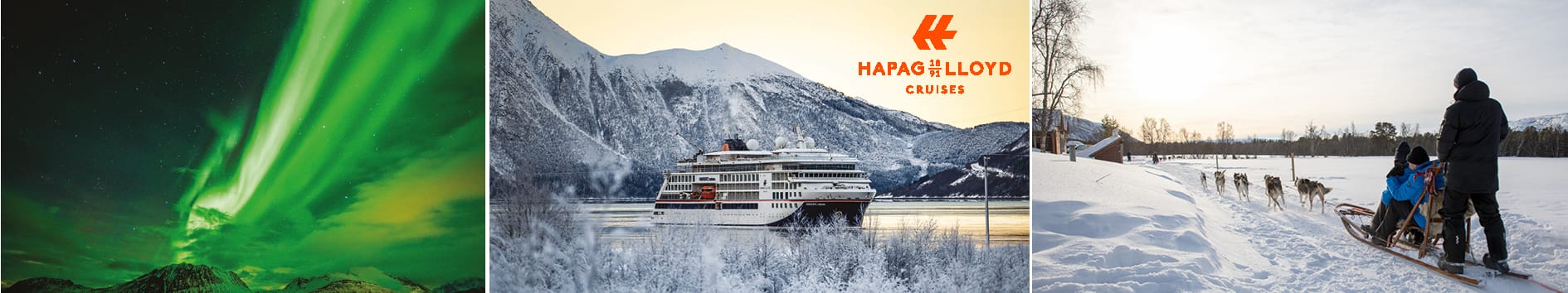 Expeditieschip HANSEATIC nature van Hapag-Lloyd Cruises in winterse Scandinavische wateren